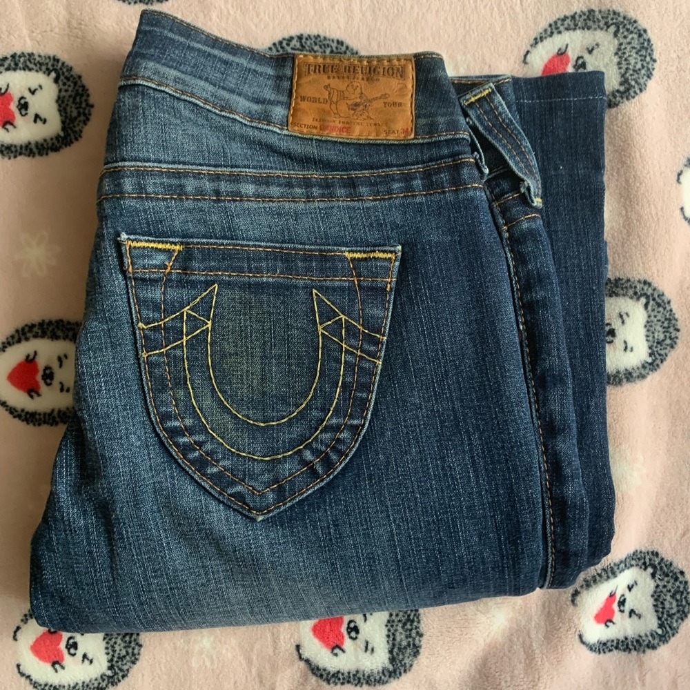 VINTAGE TRUE RELIGION CANDICE flare jeans size 28